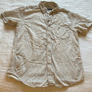 JCrew Striped Short Sleeve Button Down